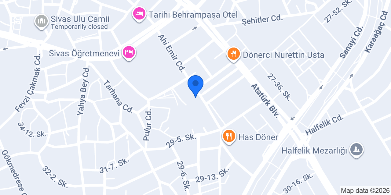 Osmanlı Mobilya konumu