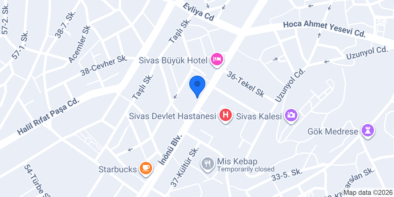 ESME AVM - SİVAS konumu