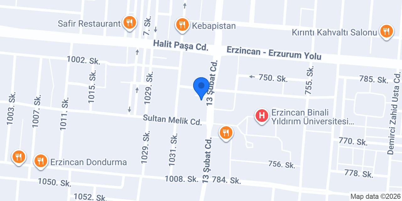 Eriza Hotel konumu