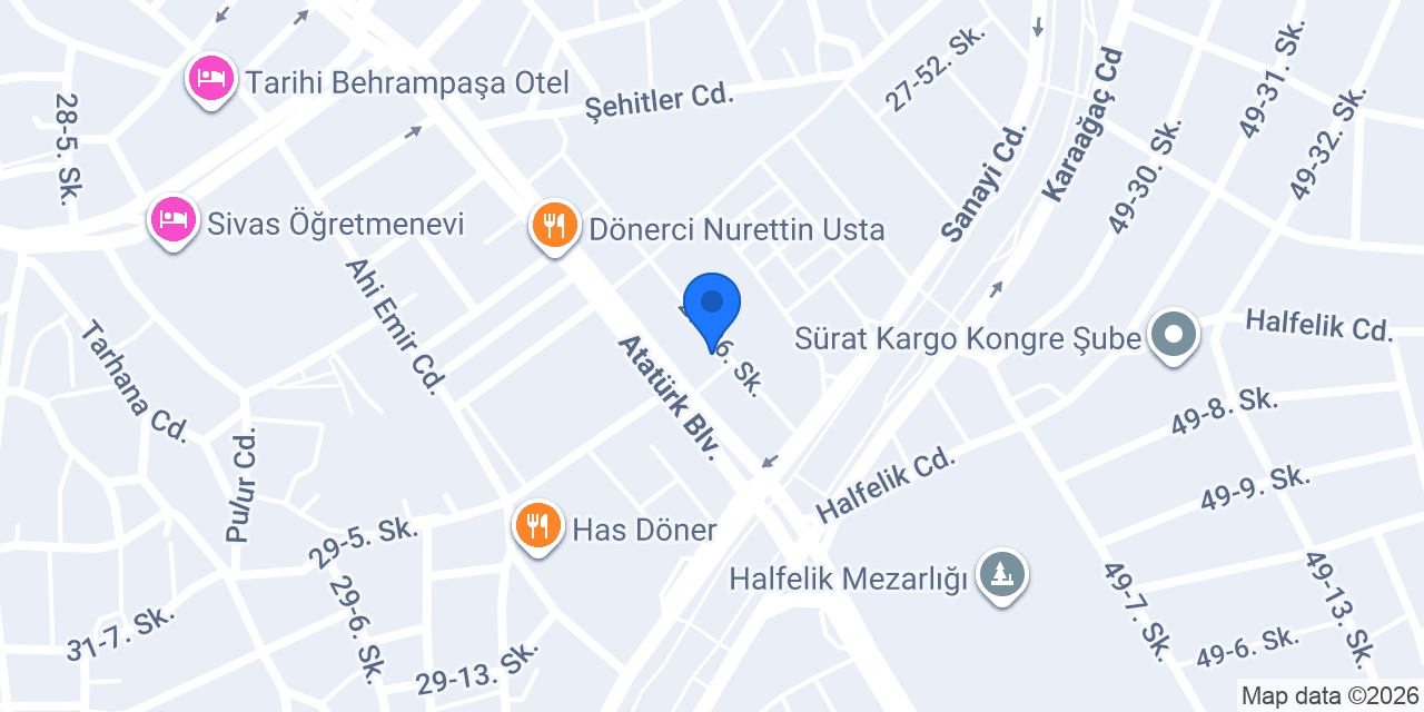 Artıbel Sivas konumu