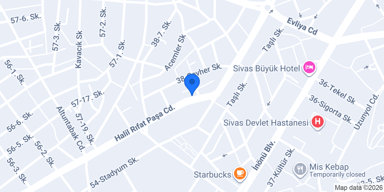 Öz Çınar Elektrik konumu