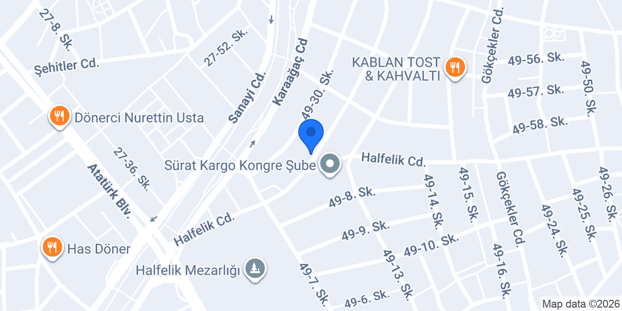 Nuh Oto Aksesuar konumu