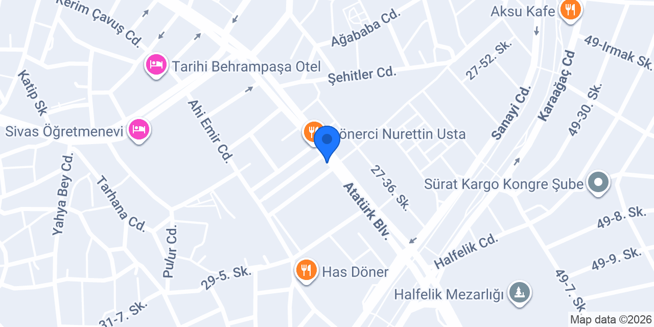 Toyap Mimarlık konumu