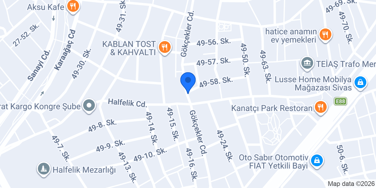 Candan Kebap konumu
