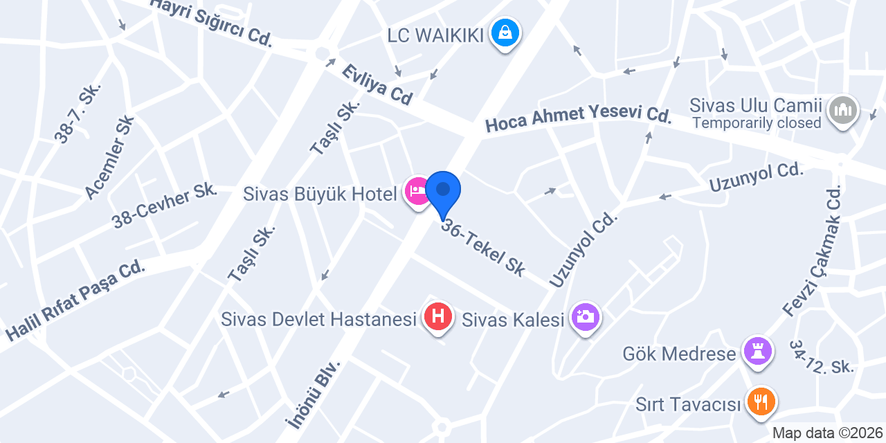 İzocar Rent a car konumu
