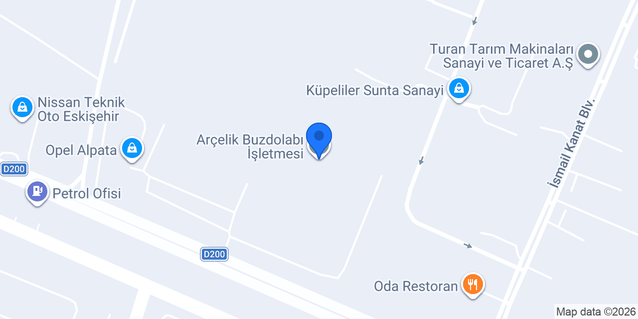 Arçelik Buzdolabı İşletmesi konumu