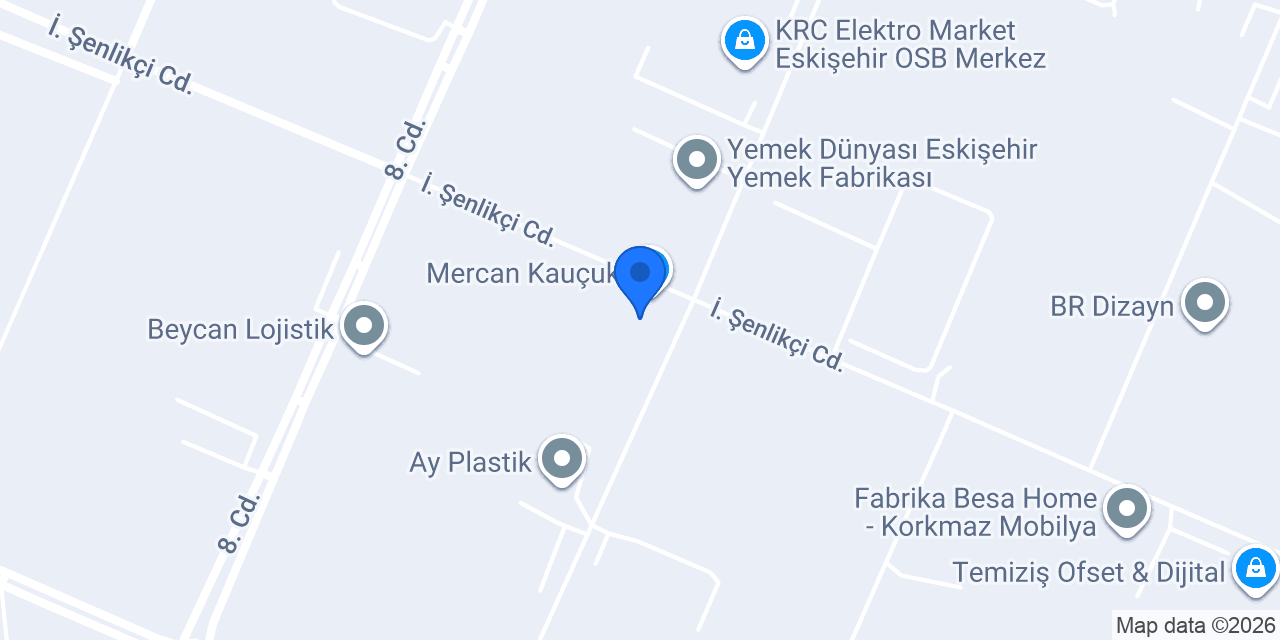 Mercan Kauçuk konumu