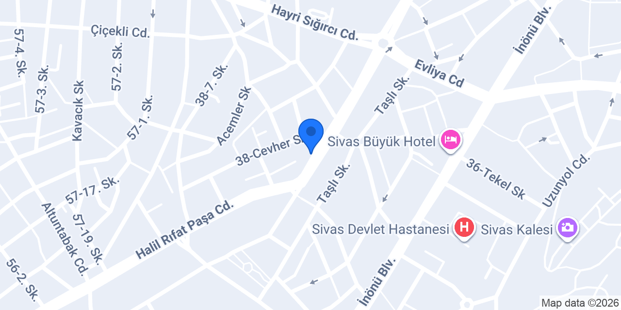 Dastini Bebe Market Sivas konumu