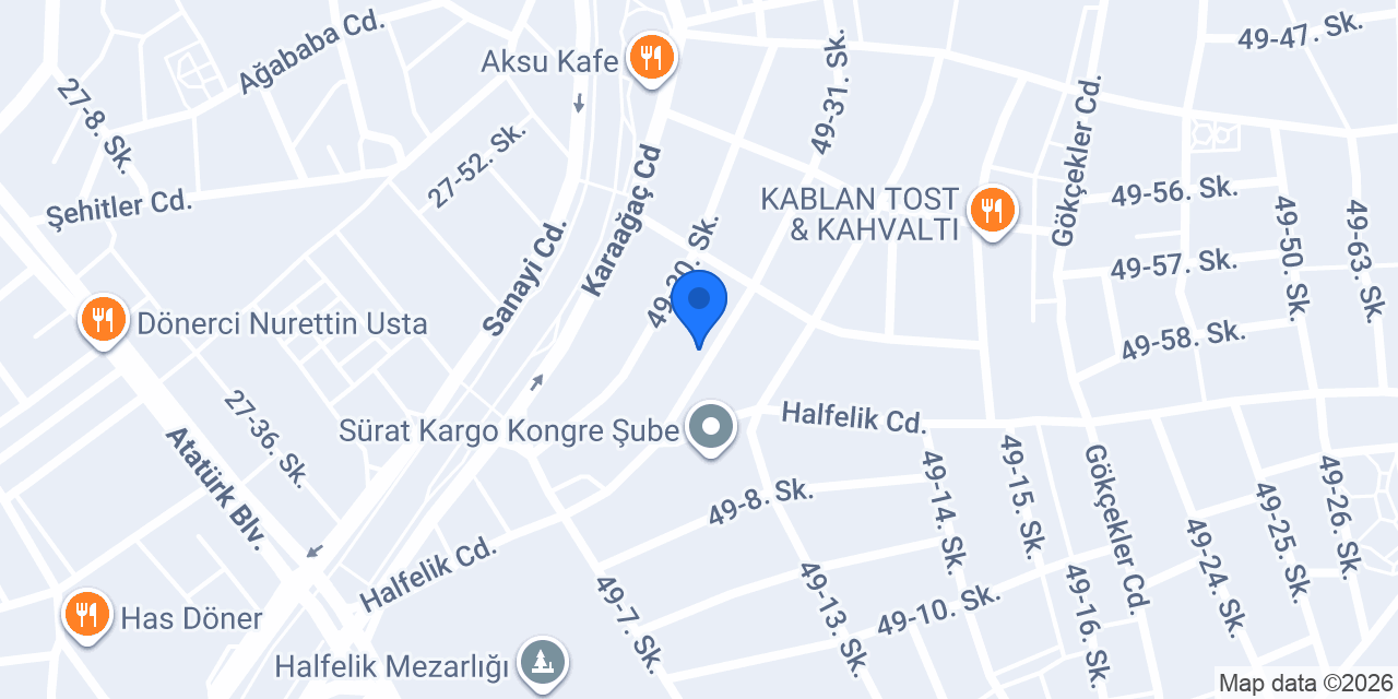 Karabulut oto servis konumu