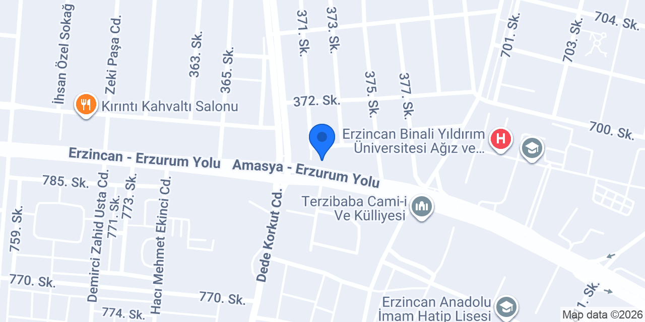 Erzincan 3. Noterliği konumu