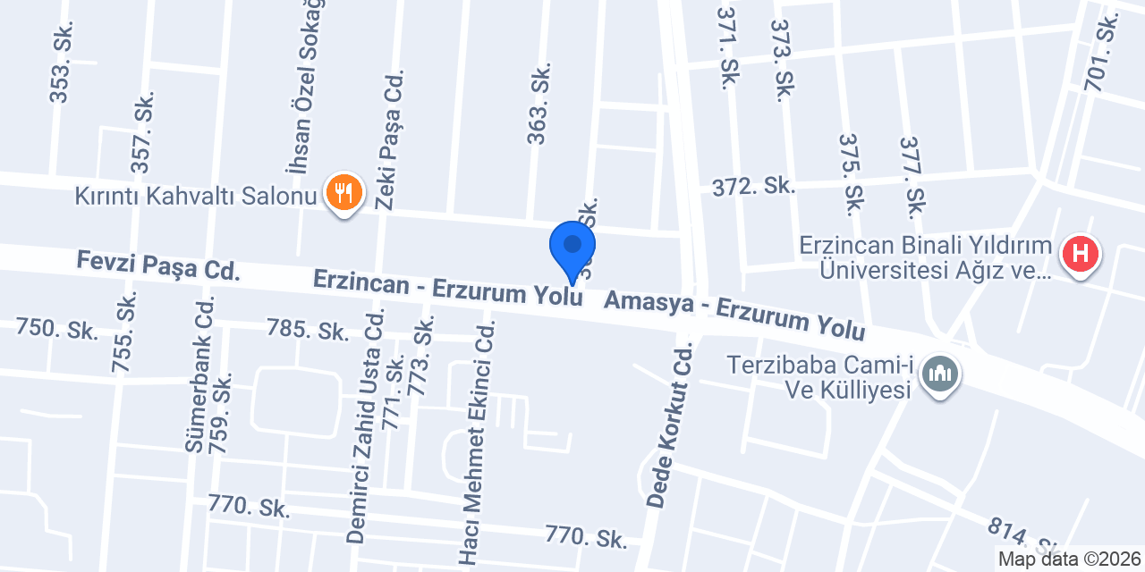 Baytekinler Unlu Mamulleri konumu