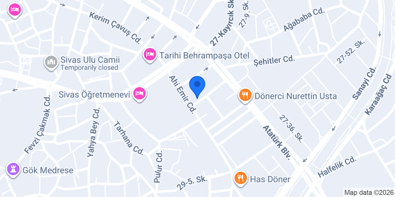 Köfteci Adem Usta konumu