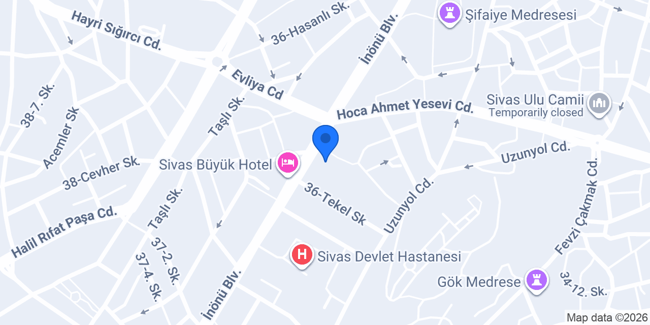Özfidan Baharat konumu