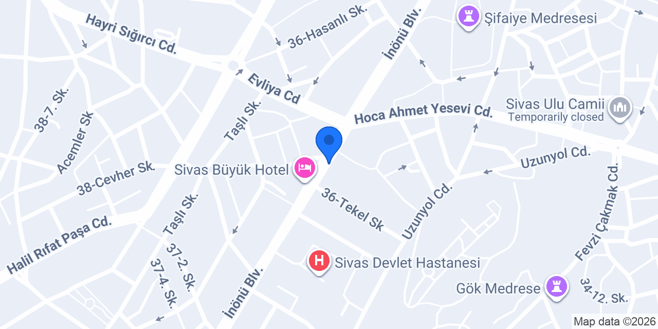 Diş Hekimi Onur Kadir Yazarlı konumu