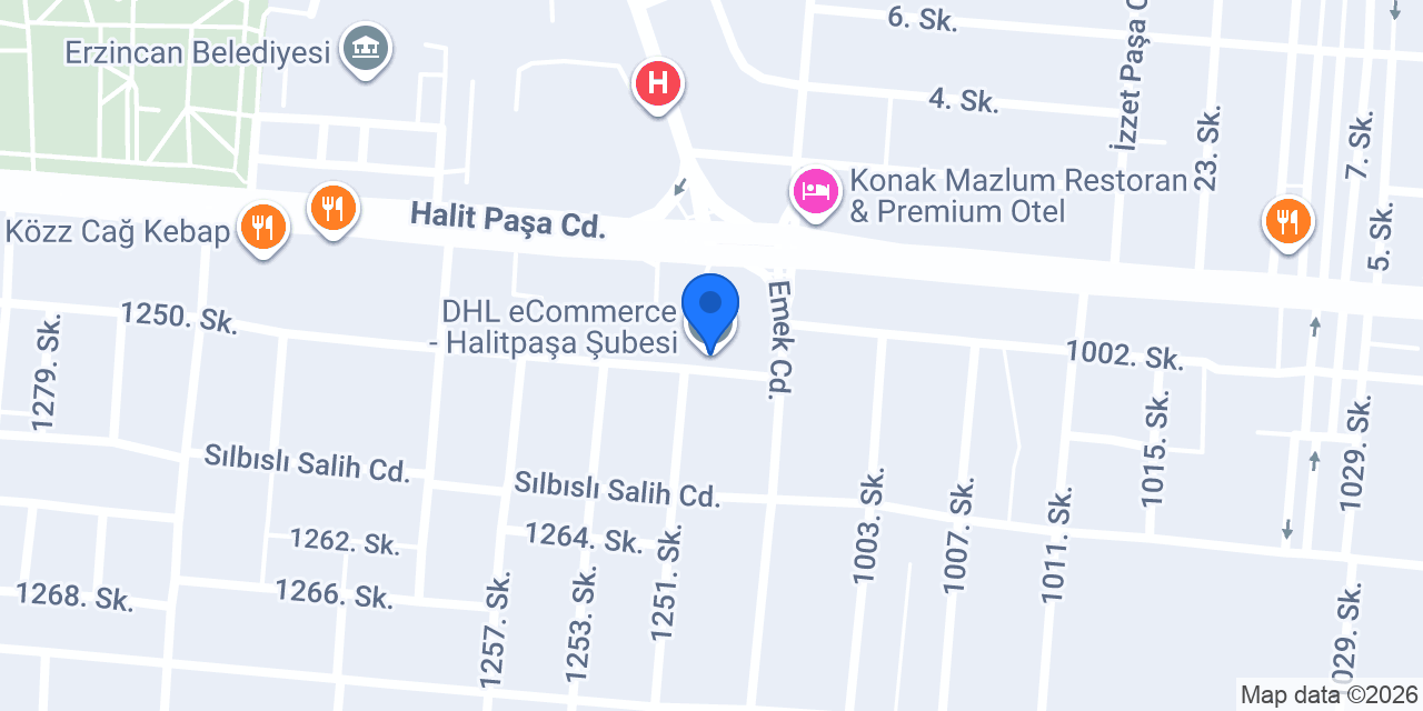 DHL eCommerce - Halitpaşa Şubesi konumu