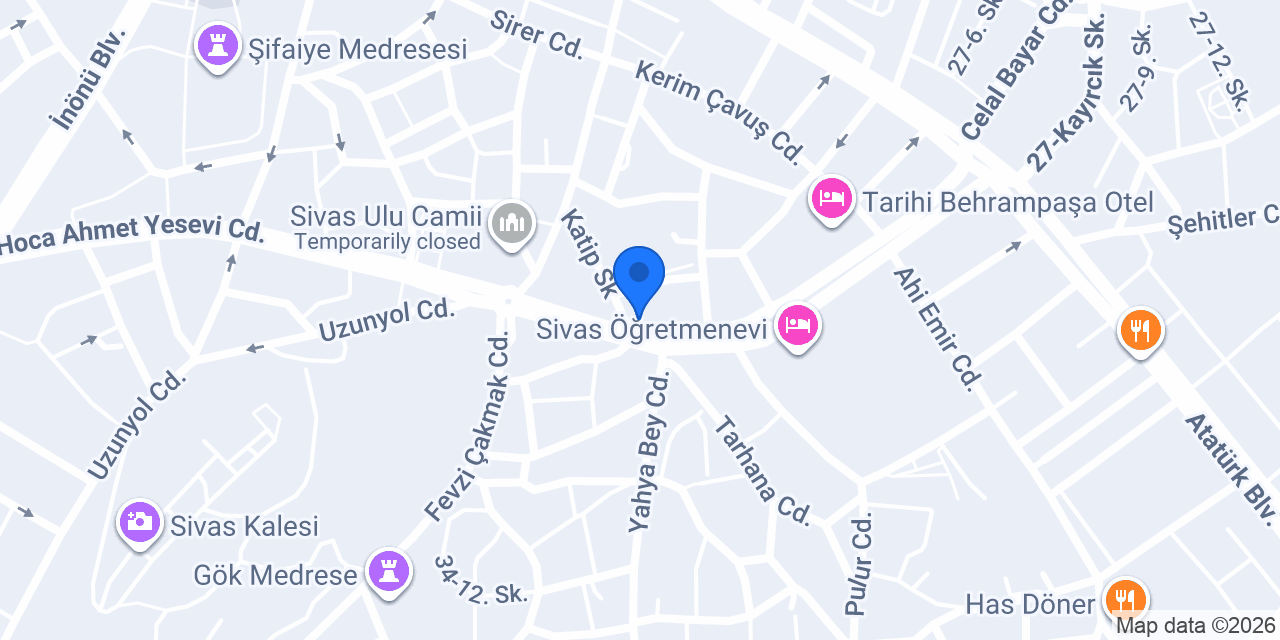 Hilmi Gül Et Market konumu