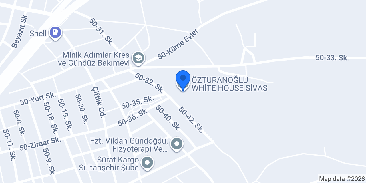 ÖZTURANOĞLU WHİTE HOUSE SİVAS konumu