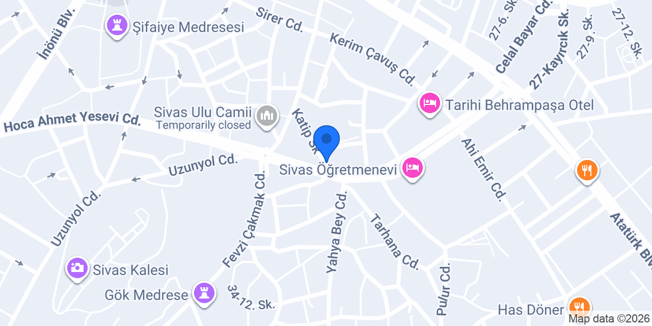 Sivas Çilingir & Anahtar konumu