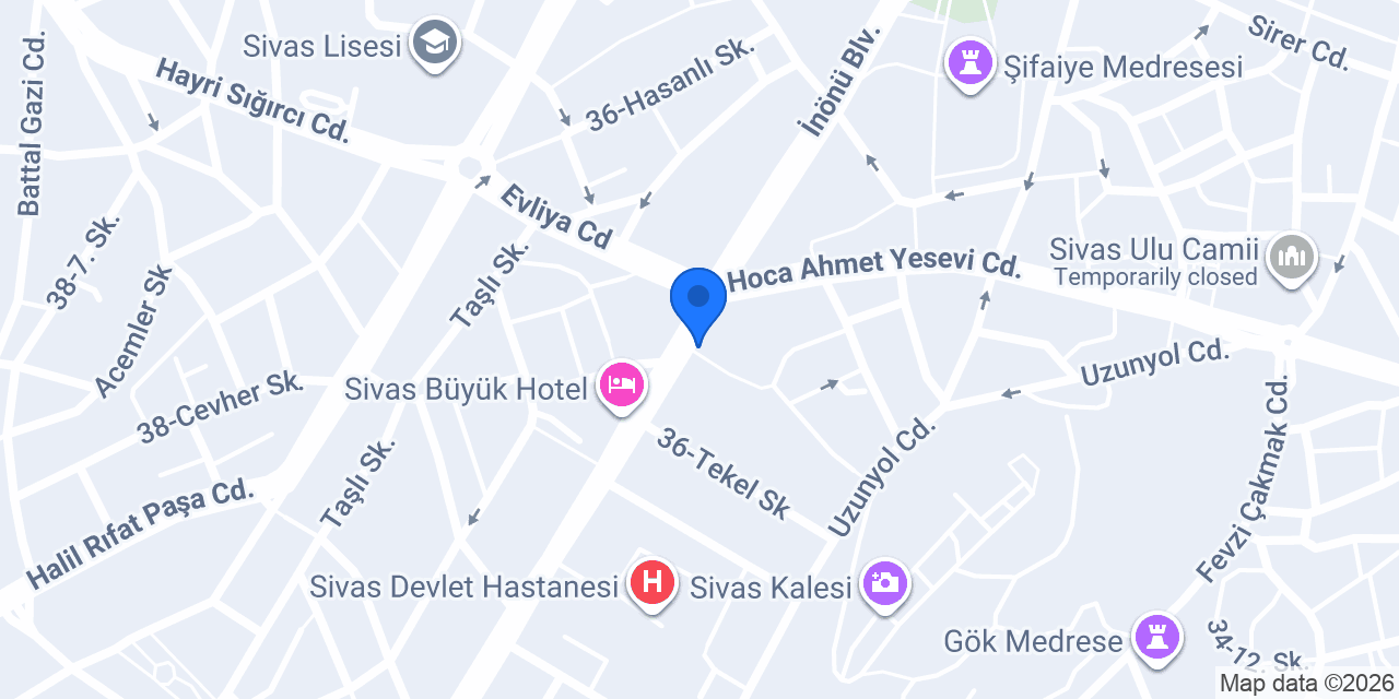 Göktürk Sigorta - Sivas konumu