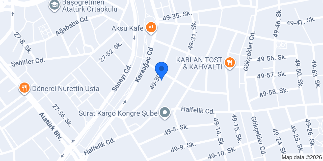 Beş Kardeşler Ekmek konumu