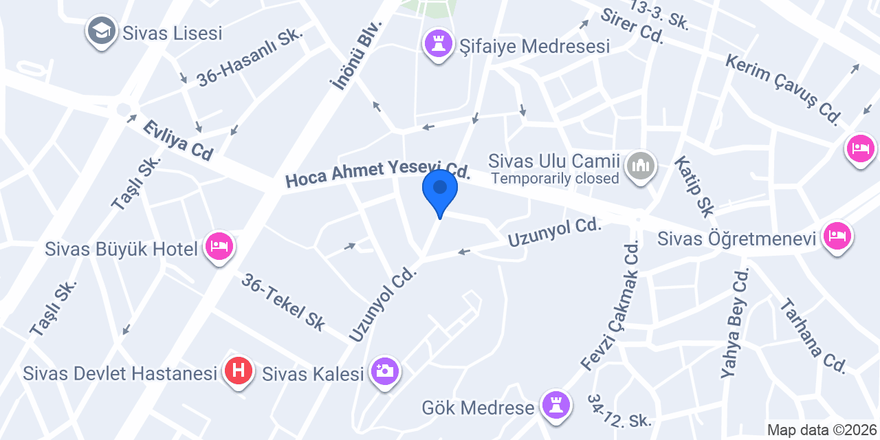 Sivas Denge Sürücü Kursu konumu