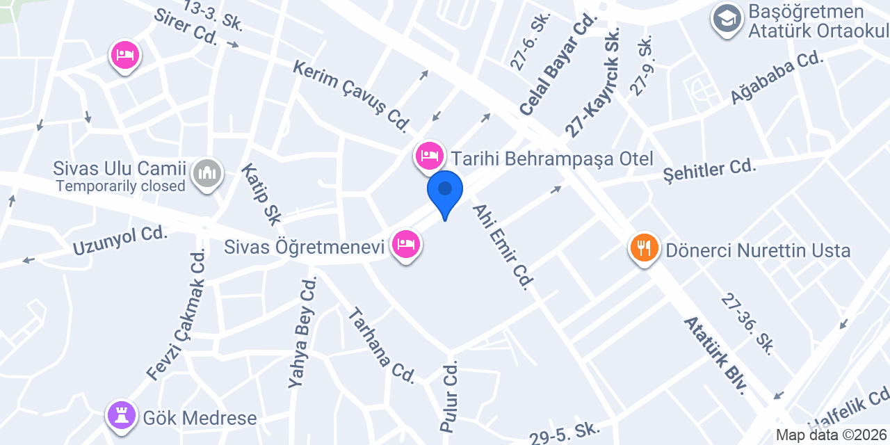 Kongre Anadolu Lisesi konumu