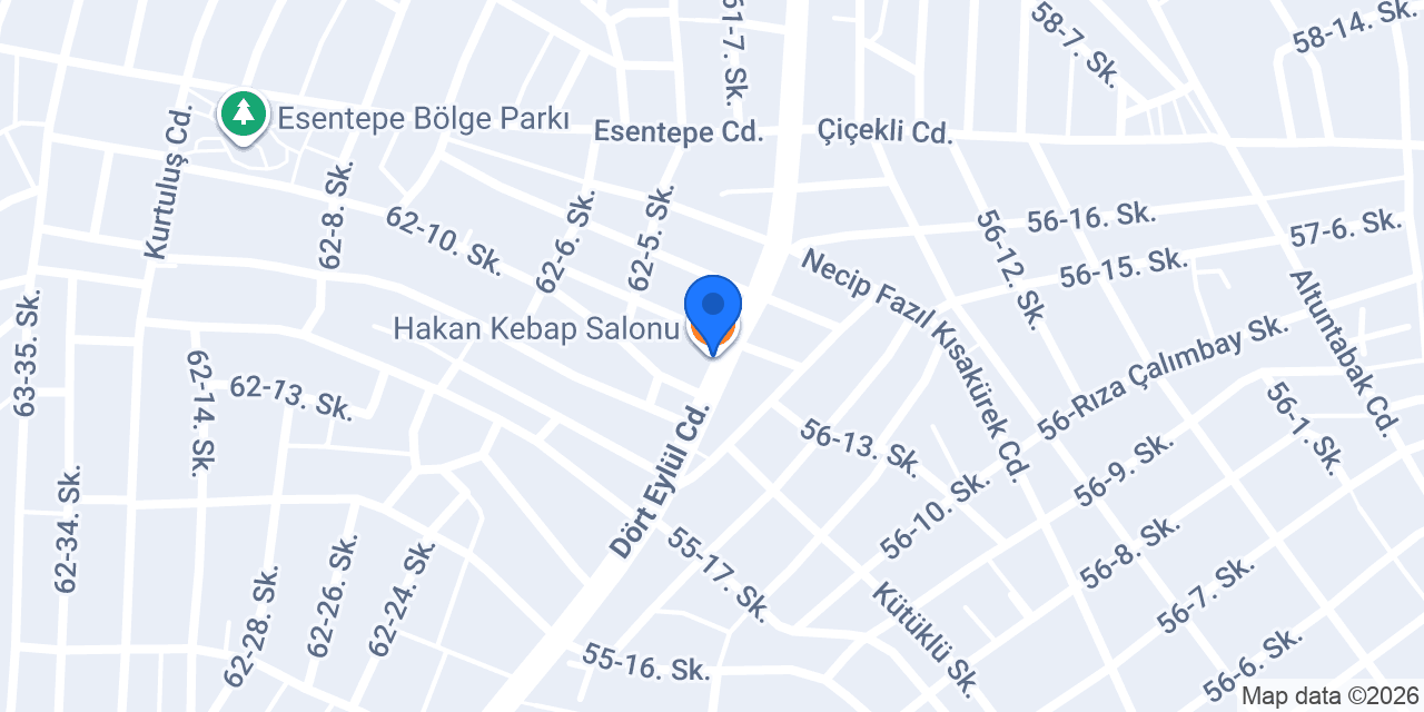 Hakan Kebap Salonu konumu