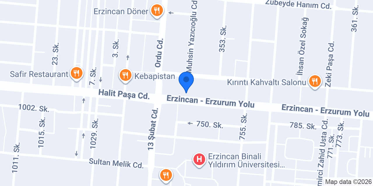 Cafe Day's Erzincan konumu