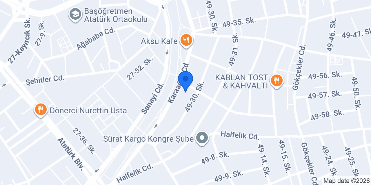 Üçel Kimya konumu