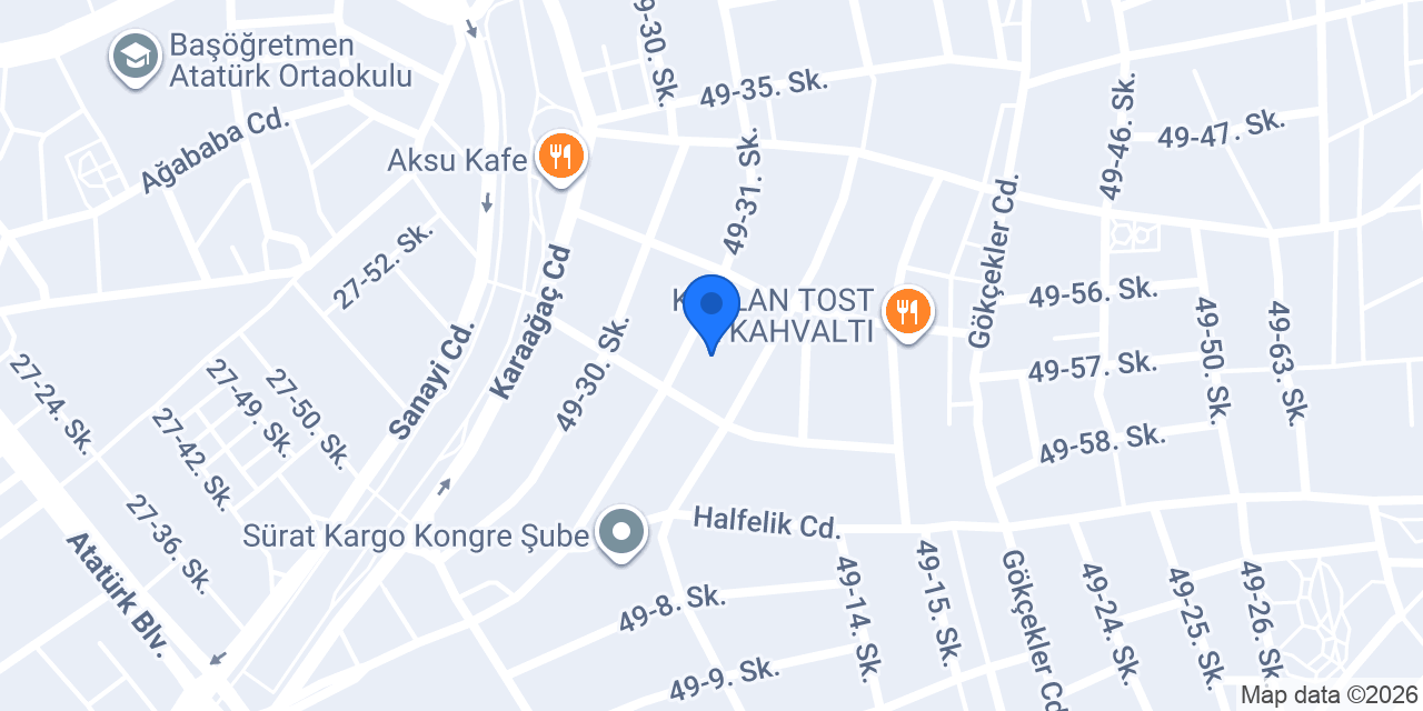 Özgür Oto Yağ Ticaret konumu