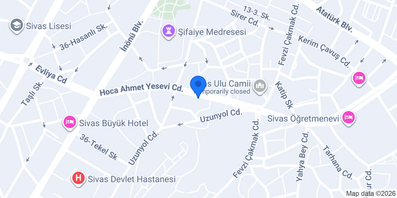 Karaca Deri konumu