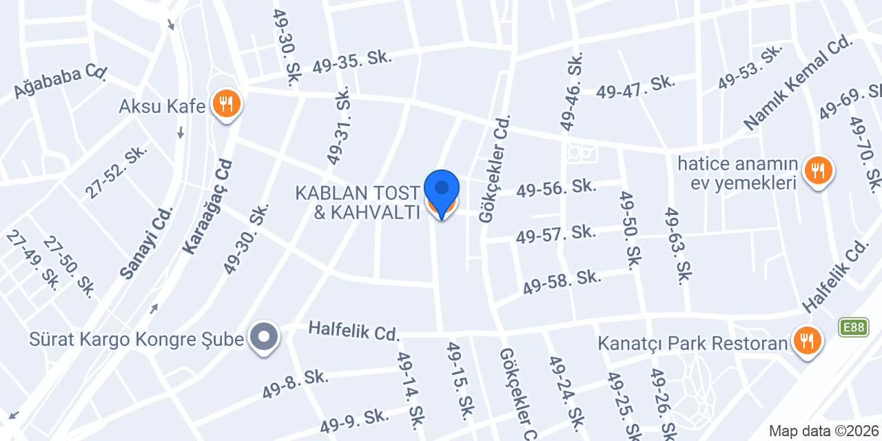 KABLAN TOST & KAHVALTI konumu