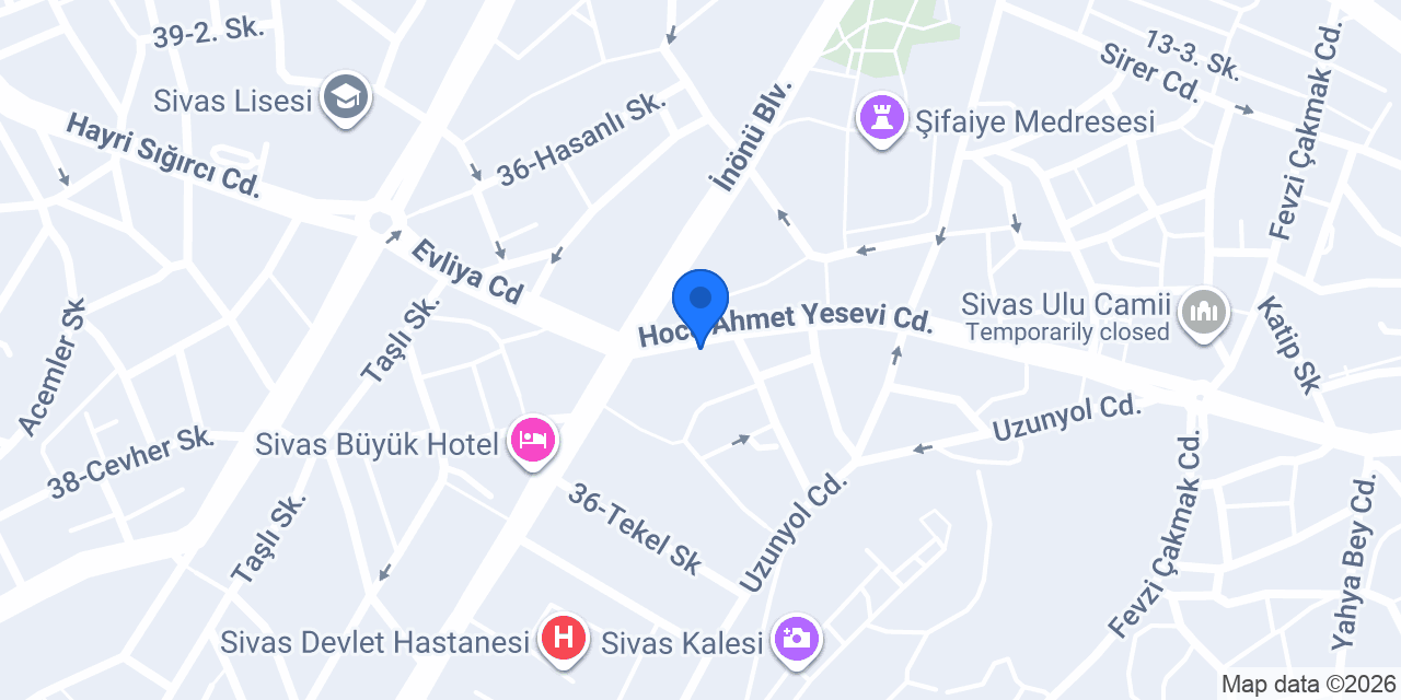 Tatil.com Sivas Ofis konumu
