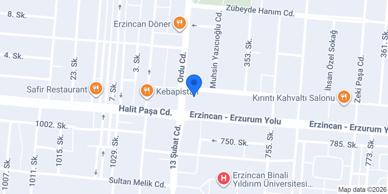Zen Pırlanta Erzincan konumu