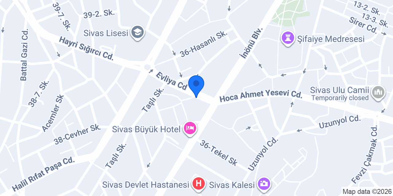 Sivas BAHAR ÇİÇEKÇİLİK konumu