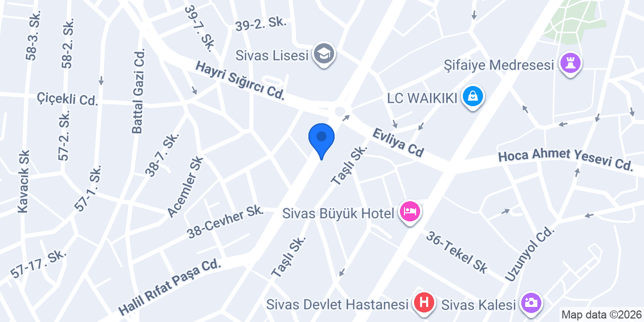 Sivas Meram Saz Evi konumu