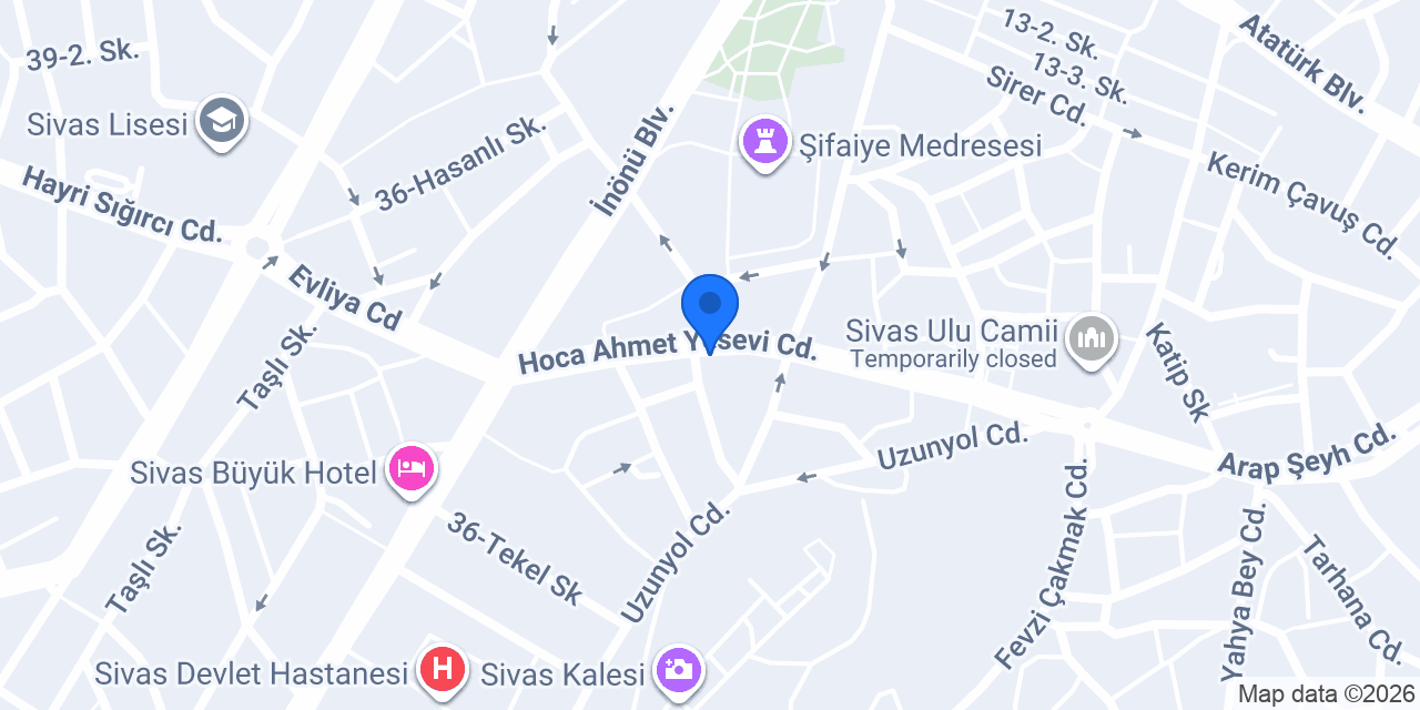 DHL eCommerce - Sivas Merkez Şube konumu