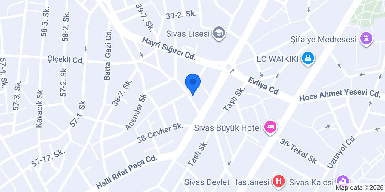 Sivas Sac Katmeri (Enes Gözleme) konumu
