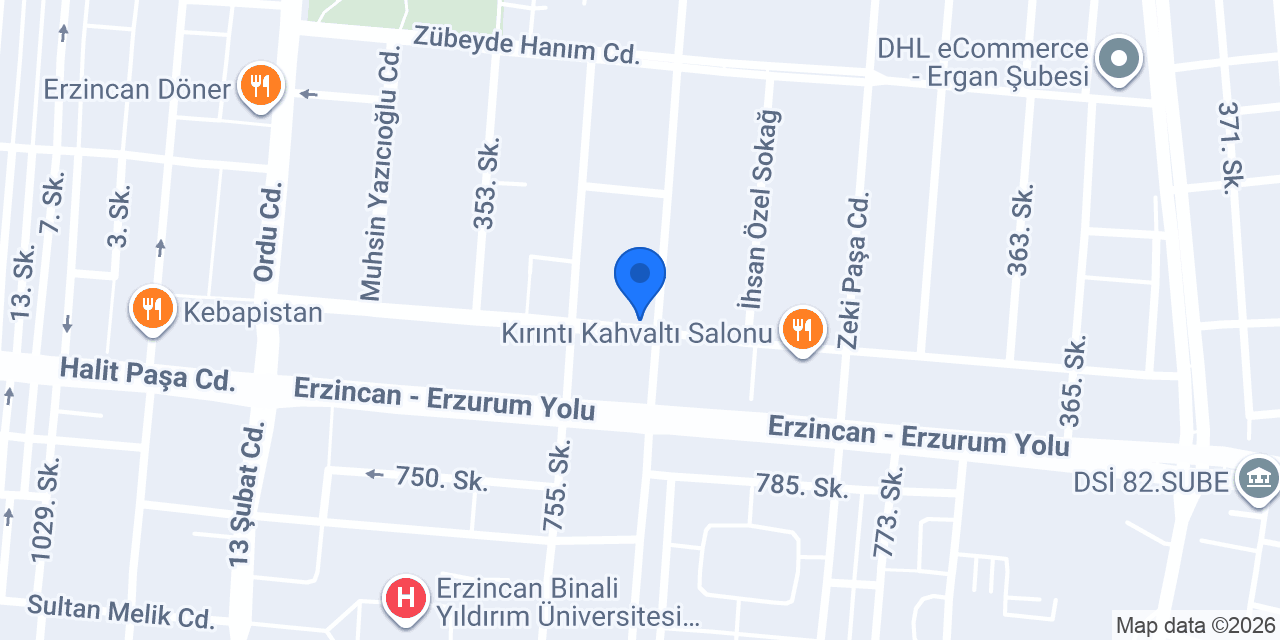 Çağan Restoran konumu