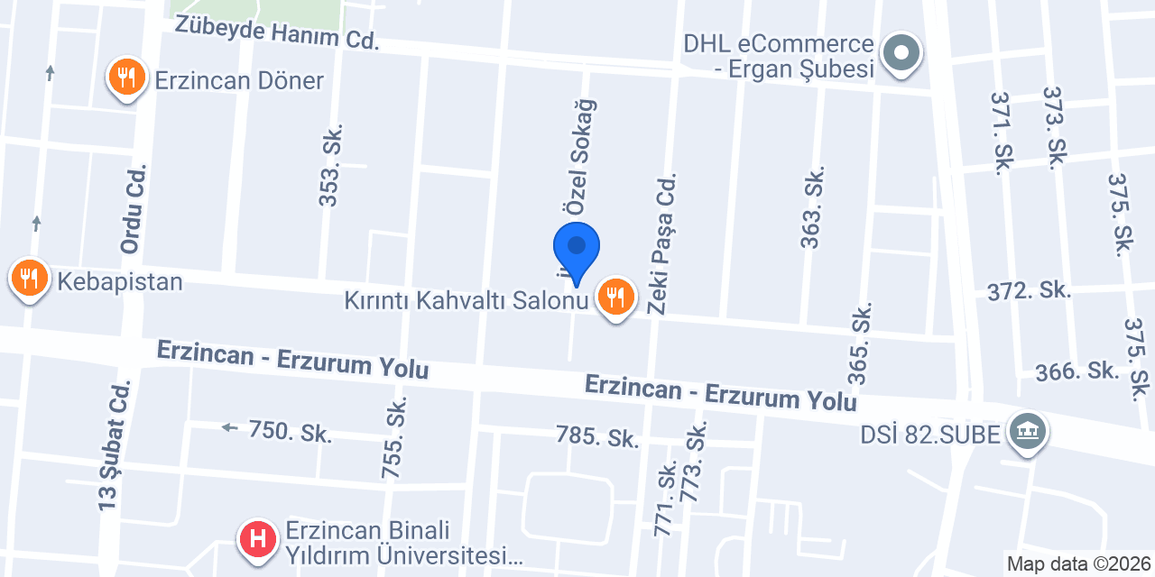 YAVUZ İNŞAAT konumu