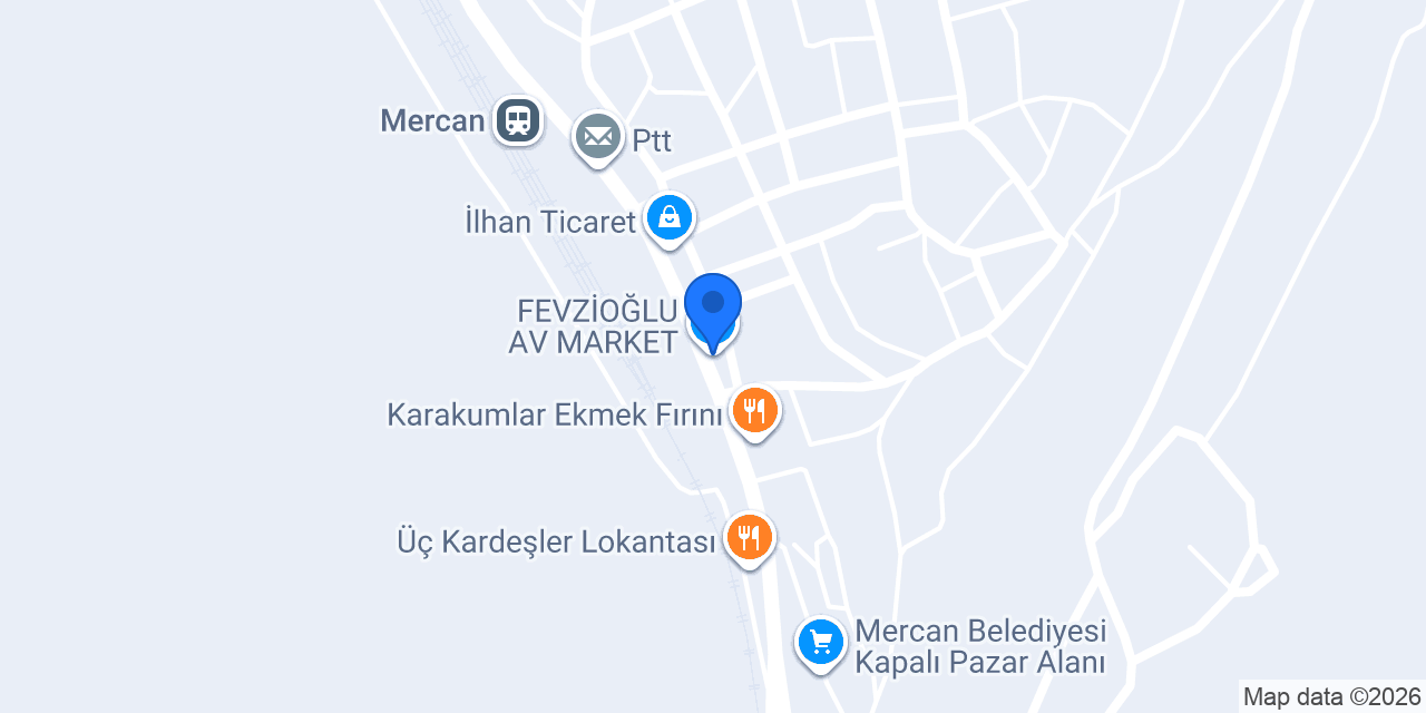 FEVZİOĞLU AV MARKET konumu