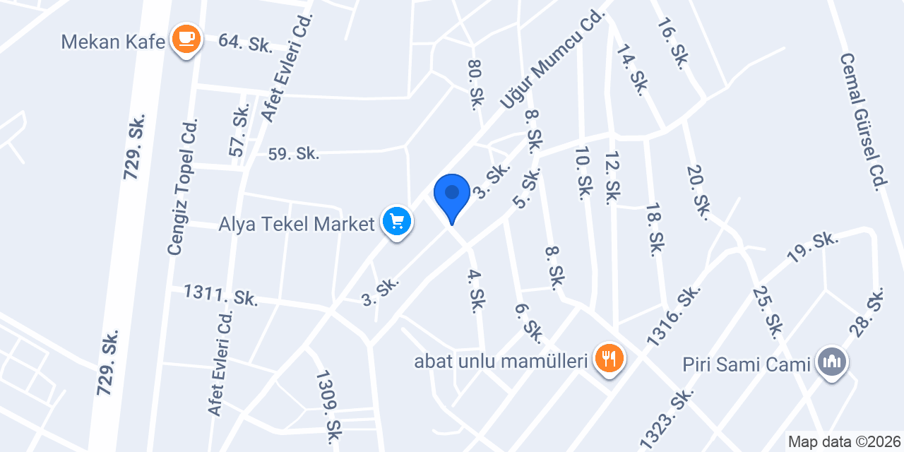 Erçağlayan Gıda konumu