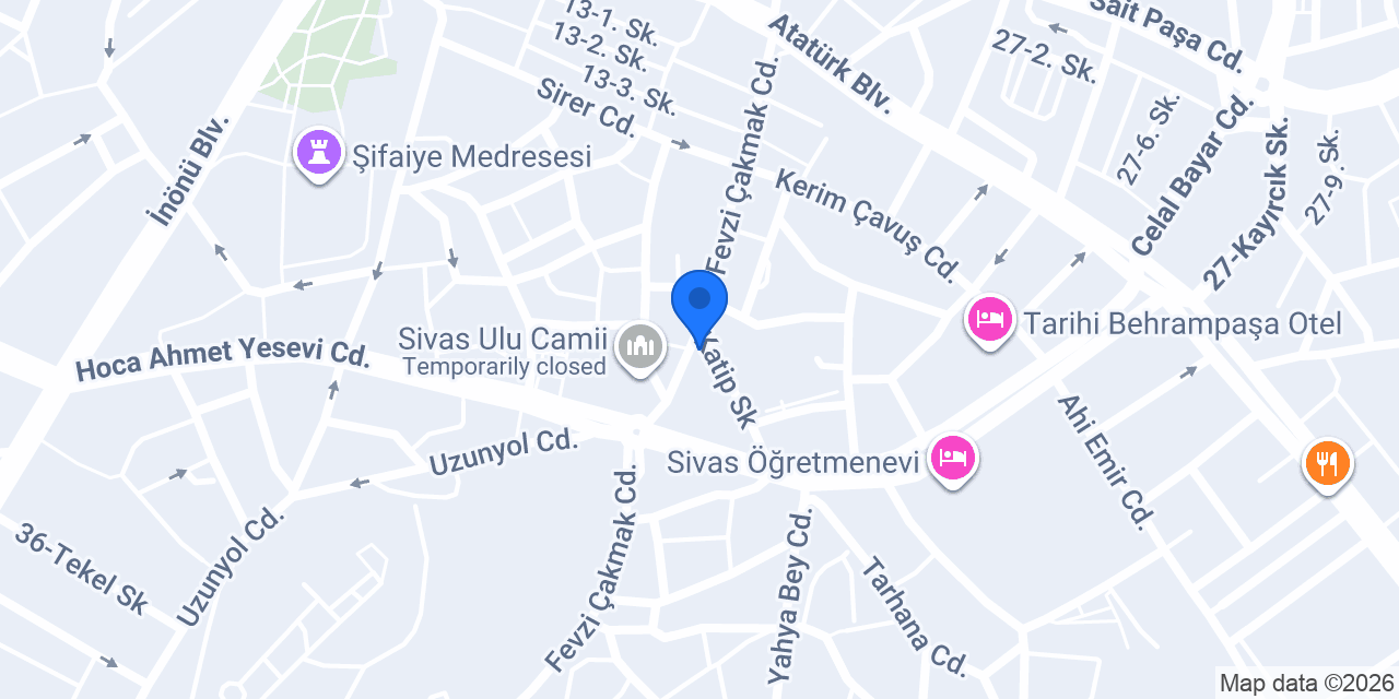 Eskicioğlu Pastanesi konumu