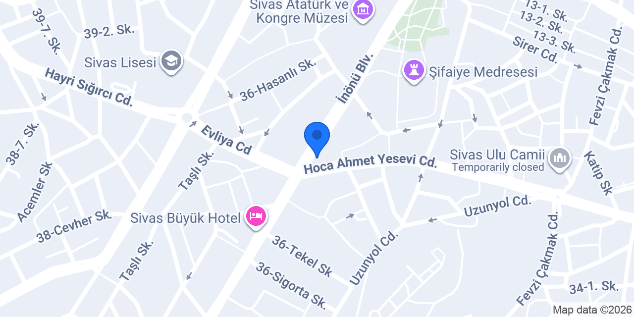 Hakan Baklava - İstasyon Şubesi konumu