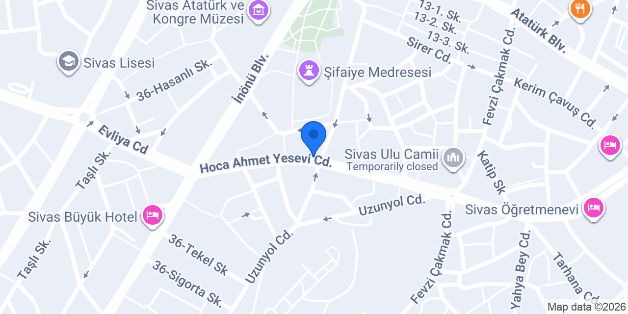 Ekleristan Sivas konumu