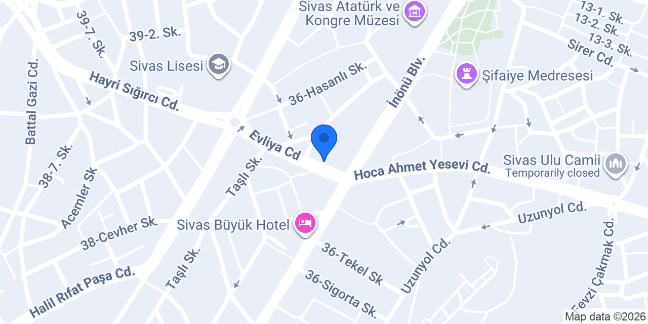 alya rent a car konumu