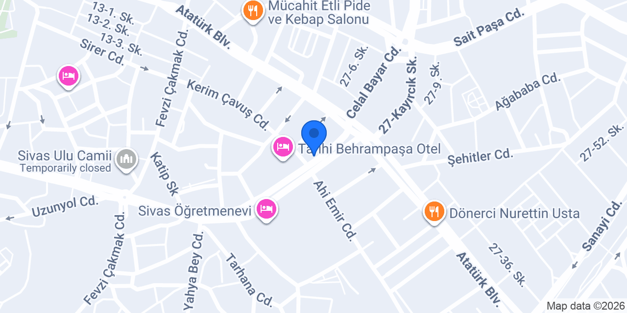 Ulaş Tekel Bayii konumu