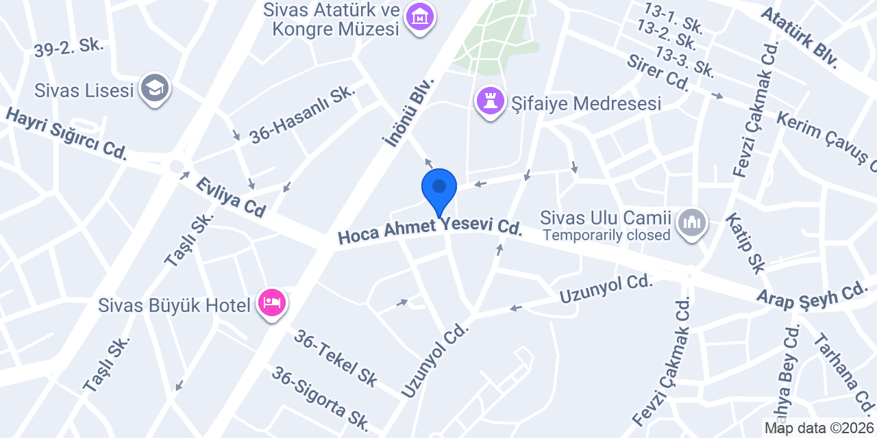 Cesu Ciger Kebap ve Ev yemekleri konumu
