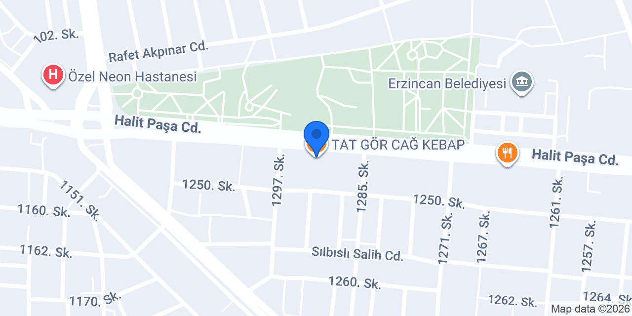 TAT GÖR CAĞ KEBAP konumu