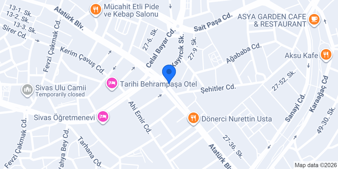 Naci Koçak Kurs Merkezi konumu